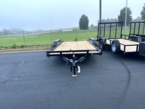Lowboy car hauler trailer
