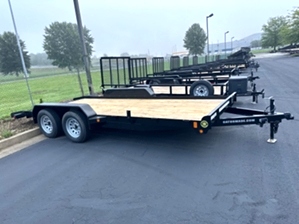 Lowboy car hauler trailer
